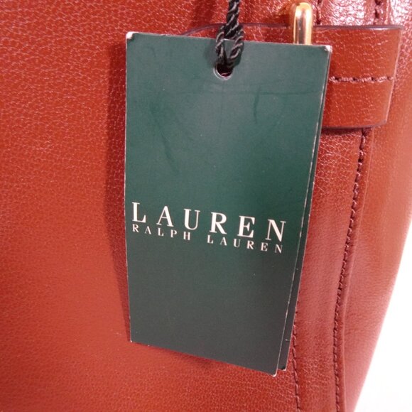 Ralph Lauren Brown Leather Chiswell Tote Bag Handbag Classic - Picture 11 of 12